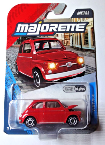 Majorette fiat 500 rosso - -,